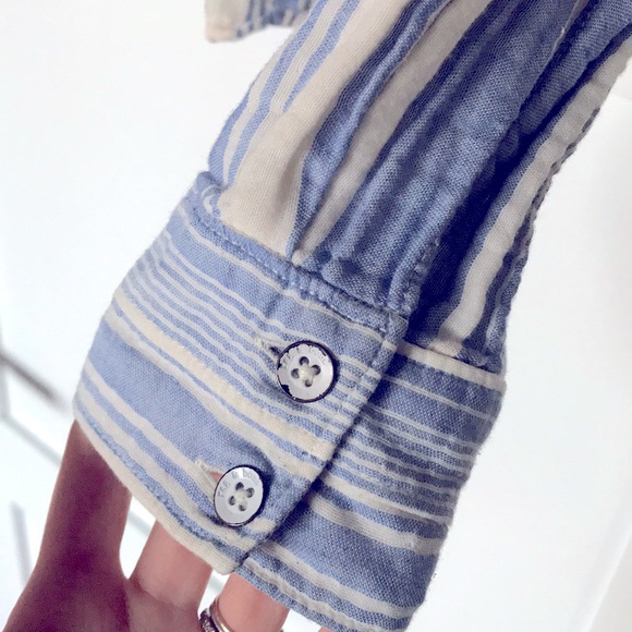 Rag & Bone Cropped Gauzey Button Down - Picture 10 of 11